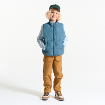 سترة بدون أكمام باللون الأزرق للفتيات